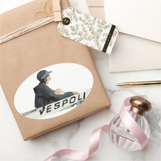 Adesivo Oval Vinheta Oval Coxswain