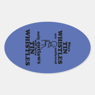 Adesivo Oval Vinheta Oval Sem Êxito De Tin