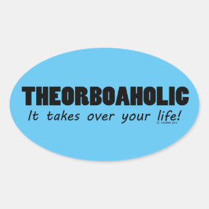 Adesivo Oval Vinheta Oval Theorboaholic Life