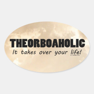 Adesivo Oval Vinheta Oval Theorboaholic Life