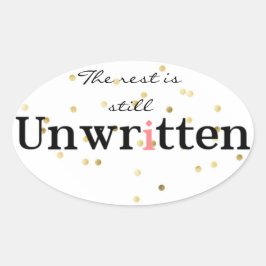 Adesivo Oval Vinheta por Vinheta Oval Não Escrita