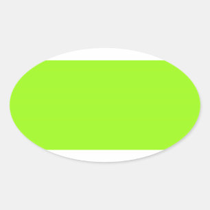 Adesivo Oval Vinheta verde de cor verde brilhante
