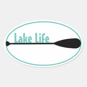 Adesivo Oval vinil do Lago Life