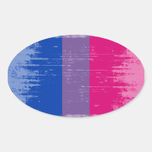 Adesivo Oval Vintage Bisexual Pride.png