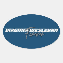 Adesivo Oval Virginia Wesleyan Forever Sticker