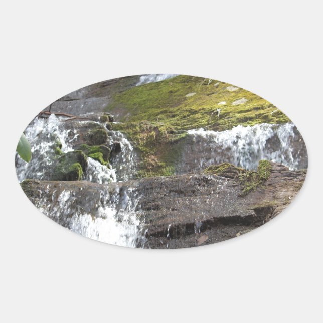 Adesivo Oval visto em cascata (Frente)