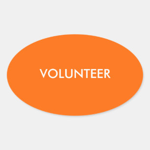 ADESIVO OVAL VOLUNTÁRIO