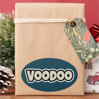 Adesivo Oval Voodoo Token Small 4" x vinil Sticker