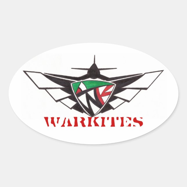 Adesivo Oval Warkites-Sticker (Frente)