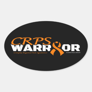 ADESIVO OVAL WARRIOR...CRPS