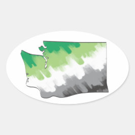 Adesivo Oval Washington Aro Pride Sticker