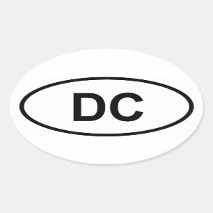 Adesivo Oval Washington "C.C. "