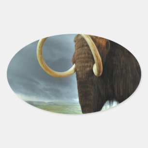Adesivo Oval Wooly Mammoth Mod Destiny