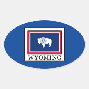 Adesivo Oval Wyoming