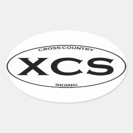 Adesivo Oval XCS - Esqui entre países