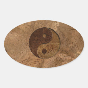 Adesivo Oval Yin Yang