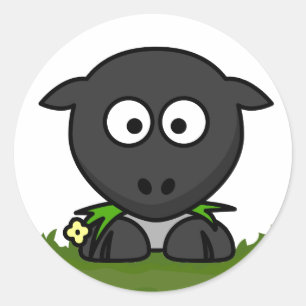 Adesivo Ovelha redonda