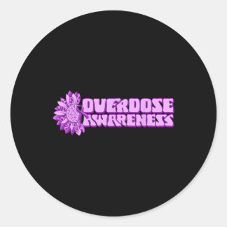 Adesivo Overdose Awareness Purple Ribbon Drug Addiction 32
