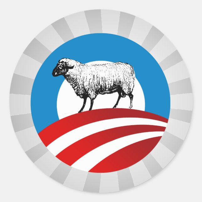 ADESIVO OVINO OBAMA (Frente)