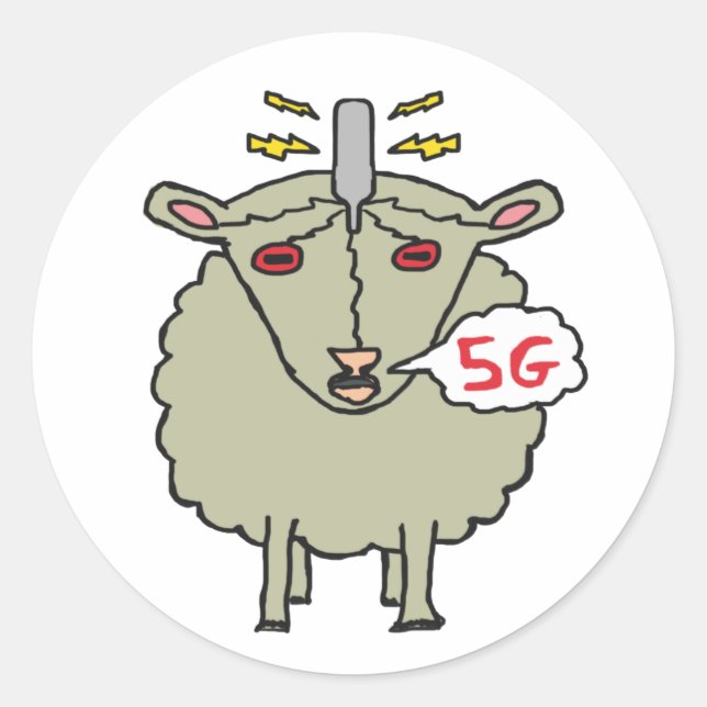 Adesivo Ovinos Anti 5G (Frente)