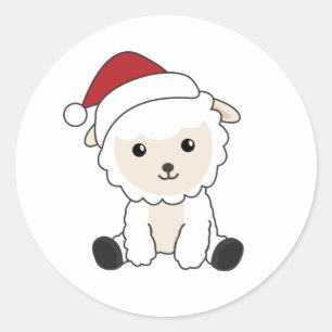 Adesivo Ovinos de inverno Neve de Natal