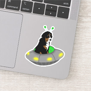Adesivo OVNI Bernese Mountain Dog Sticker