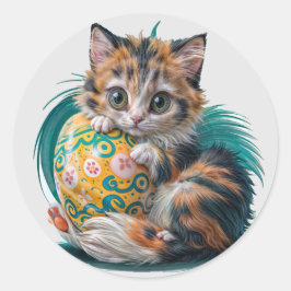 Adesivo Ovo de Páscoa Kitty