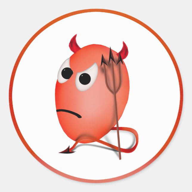 Adesivo Ovo de Pequeno Diabo (Frente)
