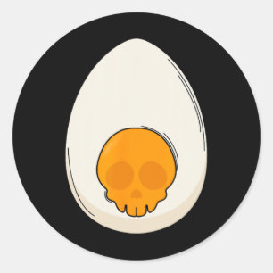 Adesivo Ovo Devorado Fosse Diabo Cavalos Halloween Ovo