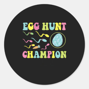 Adesivo Ovo Hunt Champion Páscoa Engraçada Anou