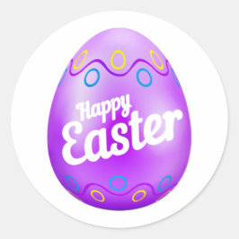 Adesivo Ovo roxo - Páscoa