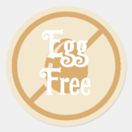 Adesivo Ovos Alergia Ovos Alerta Indene Comida Culinária