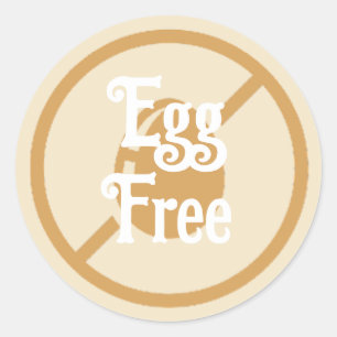 Adesivo Ovos Alergia Ovos Alerta Indene Comida Culinária