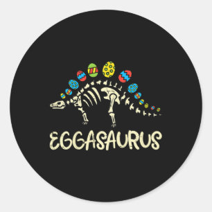 Adesivo Ovos de Eggasaurus da Páscoa para Crianças Stegosa