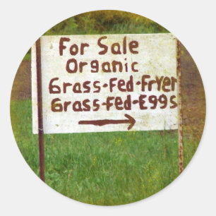 Adesivo Ovos e fritadeiras para alimentação de uvas orgâni