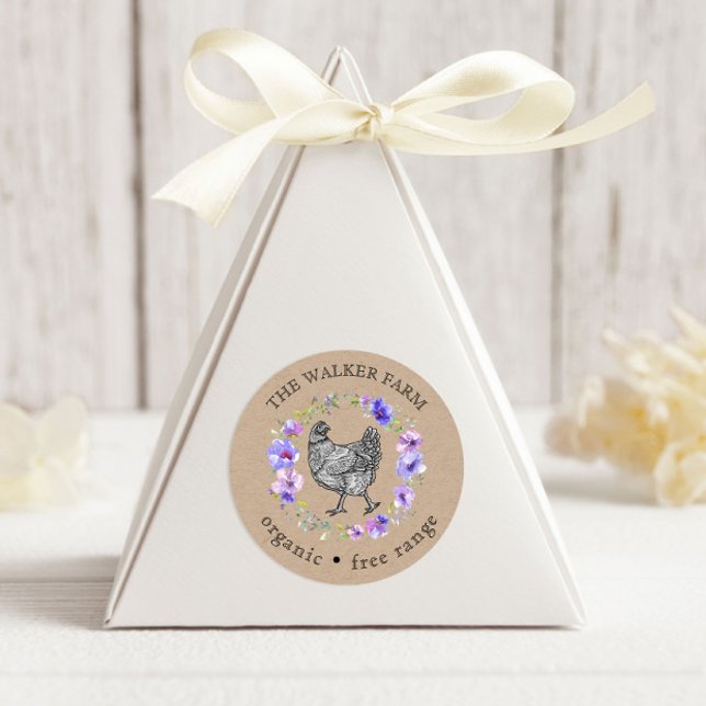 Adesivo Ovos Frescos de Fazenda Violet Garden (Criador carregado)