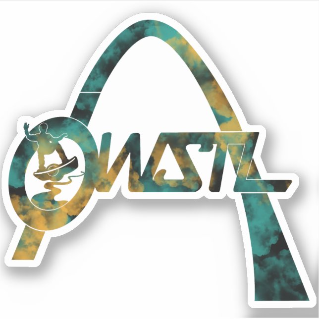 Adesivo OW STL Logo Sticker Tie Dye (Frente)