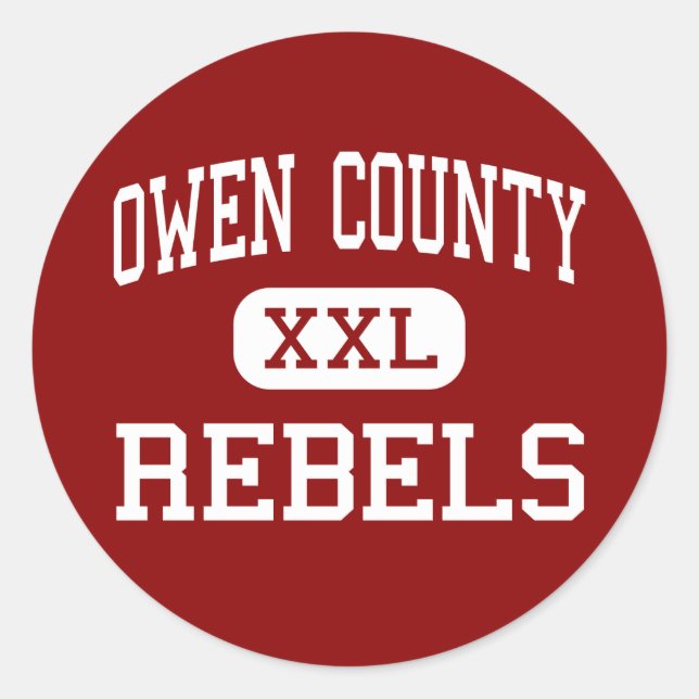Adesivo Owen County - Rebels - High - Owenton Kentucky (Frente)