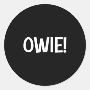 Adesivo Owie, Engraçado, Piadas, Sarcástico