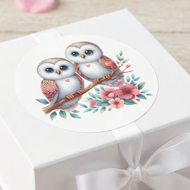 Adesivo Owl Boho Rustic Country Woodland Wedding (Criador carregado)