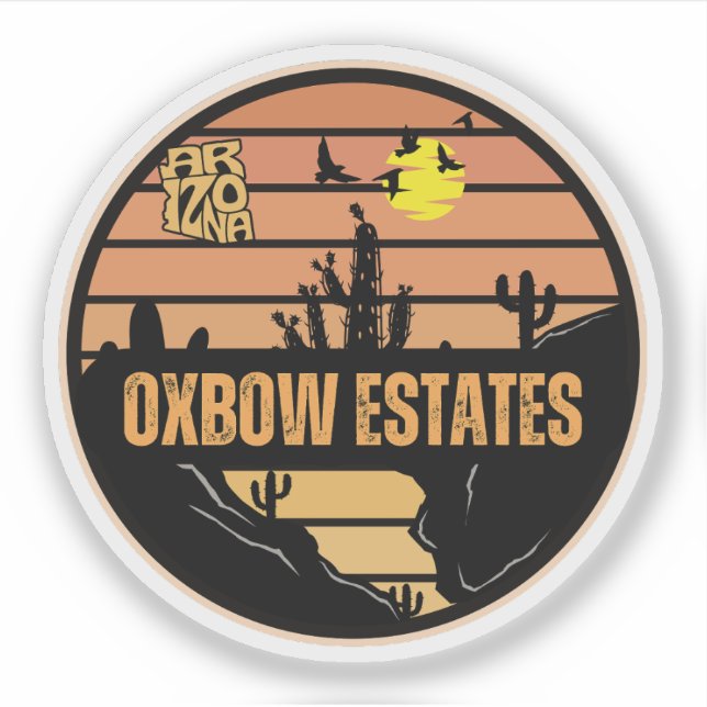 Adesivo Oxbow Estates, Arizona (Frente)