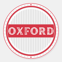 Adesivo Oxford City Pride Emblem – English Identity