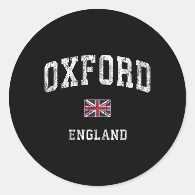 Adesivo Oxford England Athletic Sports (Frente)