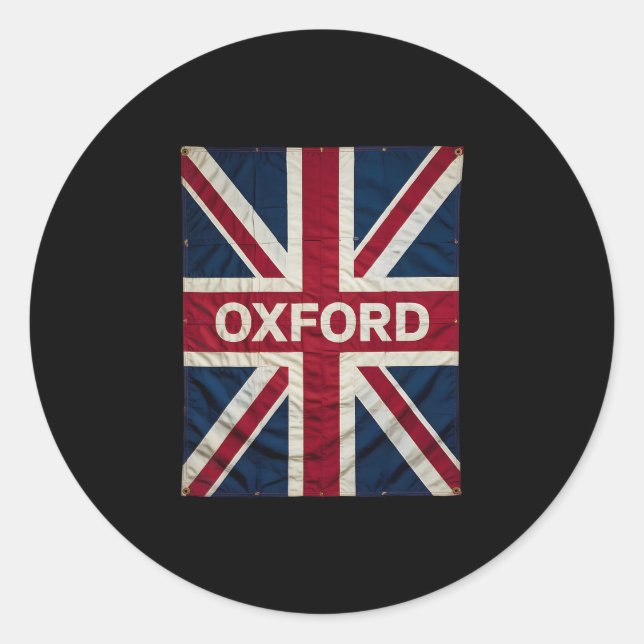 Adesivo Oxford England Britain Uk History Vacation Souveni (Frente)