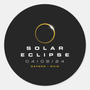 Adesivo Oxford Ohio Solar Eclipse