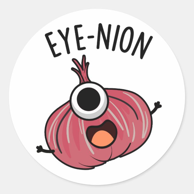 Adesivo Oye-nion Funny Onion Pun (Frente)