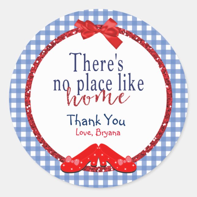 Adesivo OZ Nenhum Lugar Como Partido Residencial Favor Eti (Frente)