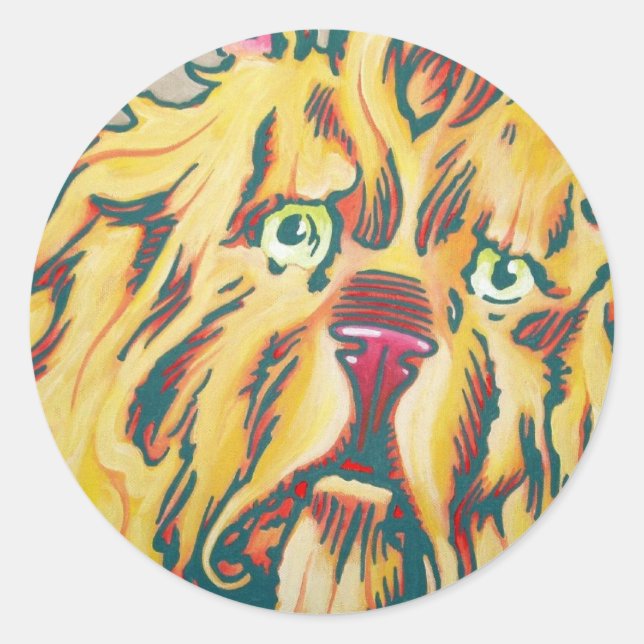 Adesivo Oz Sticker - Leão cobarde (Frente)