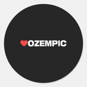 Adesivo Ozempic Love, Heart Design Amado Por Qualquer Um Q