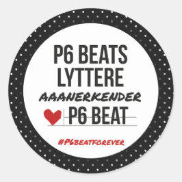 Adesivo P6 BEATS lyttere aaanerkender